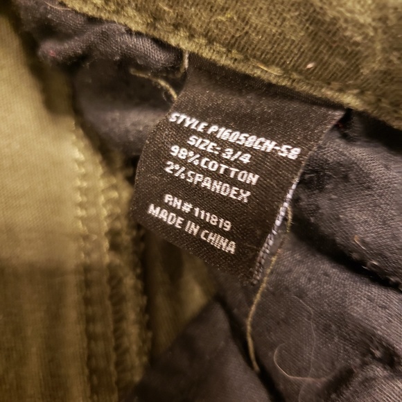 Distressed army green pants - Picture 4 of 4